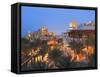 Arabesque Architecture of the Madinat Jumeirah Hotel at Dusk, Jumeirah Beach, Dubai, Uae-null-Framed Stretched Canvas