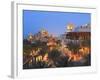 Arabesque Architecture of the Madinat Jumeirah Hotel at Dusk, Jumeirah Beach, Dubai, Uae-null-Framed Photographic Print