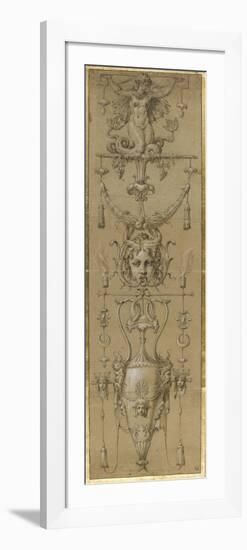 Arabesque Composed of a Vase Decorated with Figures-Nicolò dell' Abate-Framed Giclee Print