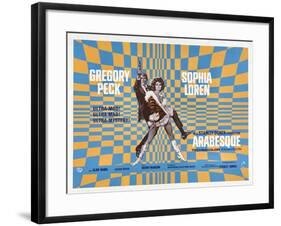 Arabesque, Gregory Peck, Sophia Loren, 1966-null-Framed Art Print