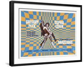 Arabesque, Gregory Peck, Sophia Loren, 1966-null-Framed Art Print