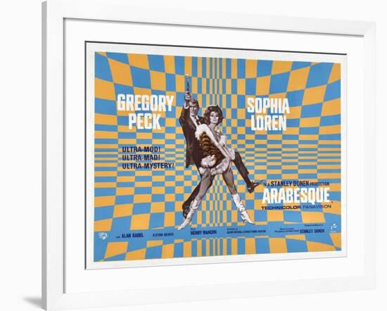 Arabesque, Gregory Peck, Sophia Loren, 1966-null-Framed Art Print