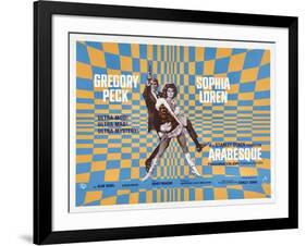 Arabesque, Gregory Peck, Sophia Loren, 1966-null-Framed Art Print