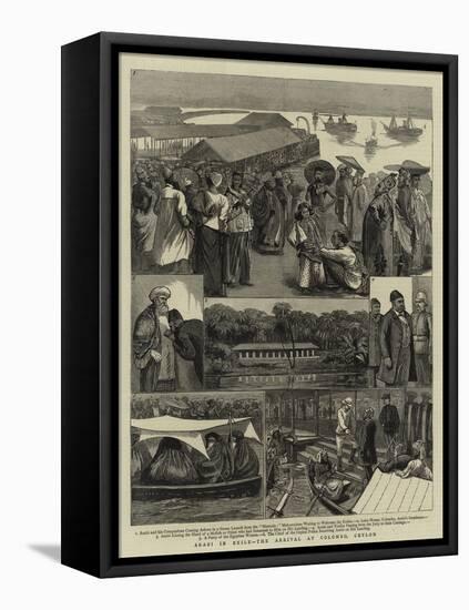 Arabi in Exile, the Arrival at Colombo, Ceylon-null-Framed Stretched Canvas