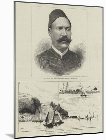Arabi Pasha and Sketches of Egypt-null-Mounted Giclee Print