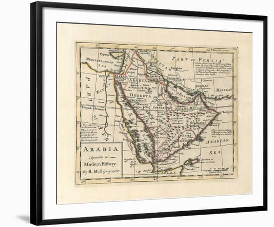 Arabia, Agreeable To Modern History-H^ Moll-Framed Premium Giclee Print