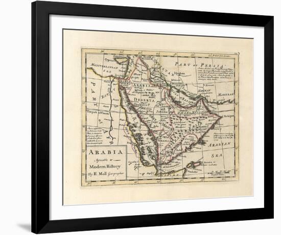Arabia, Agreeable To Modern History-H^ Moll-Framed Premium Giclee Print