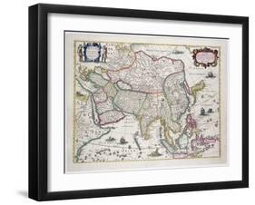 Arabia, Japan, the Korean Peninsula and the Greater Part of the Indonesian Archipelago, 1631-Hendrik I Hondius-Framed Giclee Print