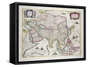 Arabia, Japan, the Korean Peninsula and the Greater Part of the Indonesian Archipelago, 1631-Hendrik I Hondius-Framed Stretched Canvas