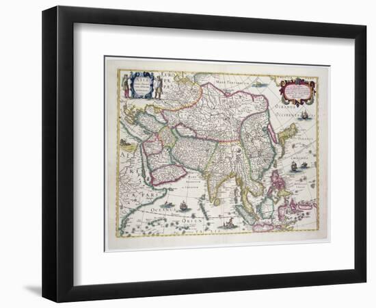 Arabia, Japan, the Korean Peninsula and the Greater Part of the Indonesian Archipelago, 1631-Hendrik I Hondius-Framed Giclee Print