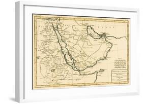 Arabia, the Persian Gulf and the Red Sea, with Egypt, Nubia and Abyssinia, from 'Atlas De Toutes…-Charles Marie Rigobert Bonne-Framed Giclee Print