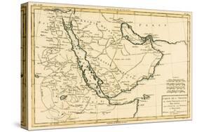 Arabia, the Persian Gulf and the Red Sea, with Egypt, Nubia and Abyssinia, from 'Atlas De Toutes…-Charles Marie Rigobert Bonne-Stretched Canvas