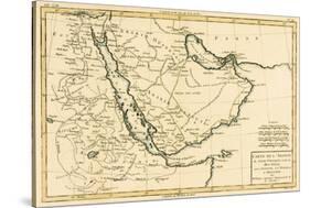 Arabia, the Persian Gulf and the Red Sea, with Egypt, Nubia and Abyssinia, from 'Atlas De Toutes…-Charles Marie Rigobert Bonne-Stretched Canvas