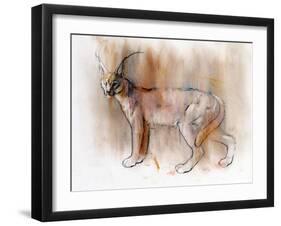 Arabian Caracal, 2009-Mark Adlington-Framed Giclee Print