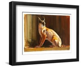 Arabian Caracal, 2010-Mark Adlington-Framed Premium Giclee Print