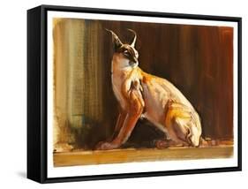 Arabian Caracal, 2010-Mark Adlington-Framed Stretched Canvas