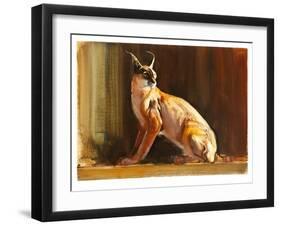 Arabian Caracal, 2010-Mark Adlington-Framed Giclee Print