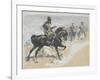 Arabian Chief and Cavalrymen-Frederic Remington-Framed Giclee Print