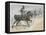 Arabian Chief and Cavalrymen-Frederic Remington-Framed Stretched Canvas