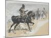 Arabian Chief and Cavalrymen-Frederic Remington-Mounted Giclee Print