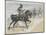 Arabian Chief and Cavalrymen-Frederic Remington-Mounted Giclee Print