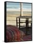 Arabian Cushions on the Beach, Dubai, United Arab Emirates, Middle East-Amanda Hall-Framed Stretched Canvas