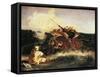 Arabian Fantasy, 1833-Eugene Delacroix-Framed Stretched Canvas