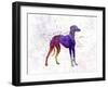 Arabian Greyhound in Watercolor-paulrommer-Framed Art Print