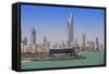 Arabian Gulf and City Skyline, Salmiya, Kuwait City, Kuwait, Middle East-Jane Sweeney-Framed Stretched Canvas