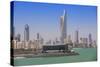 Arabian Gulf and City Skyline, Salmiya, Kuwait City, Kuwait, Middle East-Jane Sweeney-Stretched Canvas