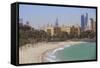 Arabian Gulf and City Skyline, Salmiya, Kuwait City, Kuwait, Middle East-Jane Sweeney-Framed Stretched Canvas