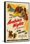 Arabian Nights, 1942, Poster Art-null-Framed Stretched Canvas