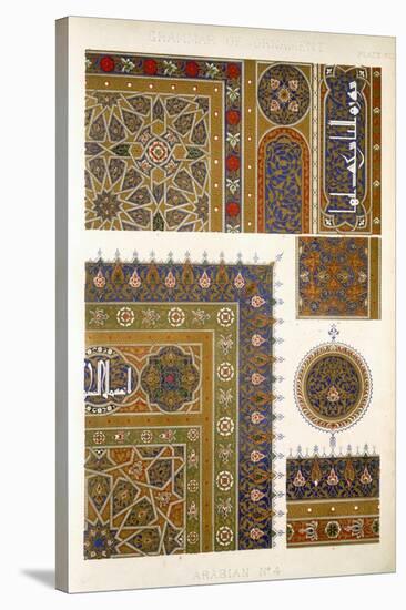 Arabian No 4, Plate XXXI, from The Grammar of Ornament by Owen Jones-Owen Jones-Stretched Canvas