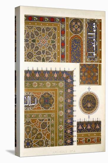 Arabian No 4, Plate XXXI, from The Grammar of Ornament by Owen Jones-Owen Jones-Stretched Canvas