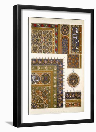 Arabian No 4, Plate XXXI, from The Grammar of Ornament by Owen Jones-Owen Jones-Framed Giclee Print