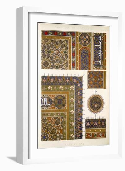 Arabian No 4, Plate XXXI, from The Grammar of Ornament by Owen Jones-Owen Jones-Framed Giclee Print