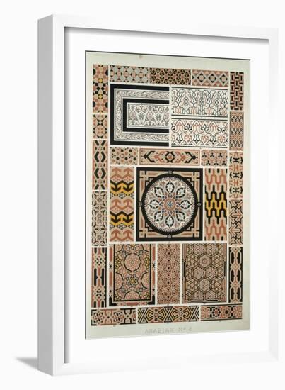 Arabian No 5, from The Grammar of Ornament by Owen Jones-Owen Jones-Framed Giclee Print