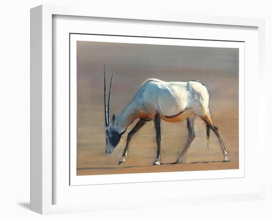 Arabian Oryx, 2010-Mark Adlington-Framed Giclee Print