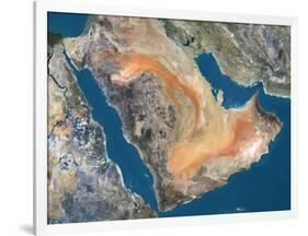 Arabian Peninsula, Satellite Image-null-Framed Photographic Print