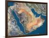 Arabian Peninsula, Satellite Image-null-Framed Photographic Print