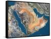 Arabian Peninsula, Satellite Image-null-Framed Stretched Canvas