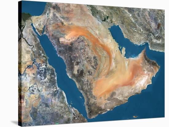 Arabian Peninsula, Satellite Image-null-Stretched Canvas