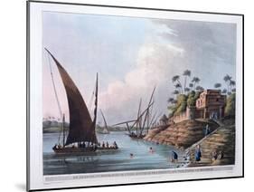 Arabian Summer House on the Canal of Menouf, Egypt, 1801-Thomas Milton-Mounted Giclee Print