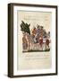 Arabian Travellers on Camels, Being Greeted at the End of their Journey-null-Framed Giclee Print