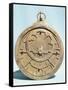 Arabic Brass Astrolabe Dating from 16th Century, Damascus Museum, Syria, Middle East-Ursula Gahwiler-Framed Stretched Canvas