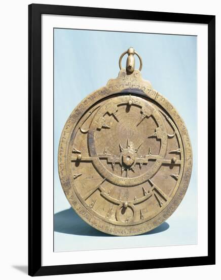 Arabic Brass Astrolabe Dating from 16th Century, Damascus Museum, Syria, Middle East-Ursula Gahwiler-Framed Photographic Print