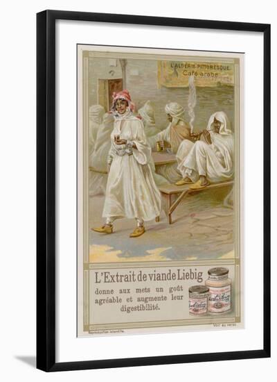 Arabic Cafe in Algeria-null-Framed Giclee Print