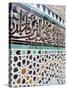 Arabic Calligraphy and Zellij Tilework, Bou Inania Medersa, Medina, Fez, Morocco-Martin Child-Stretched Canvas