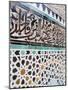 Arabic Calligraphy and Zellij Tilework, Bou Inania Medersa, Medina, Fez, Morocco-Martin Child-Mounted Photographic Print