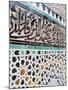 Arabic Calligraphy and Zellij Tilework, Bou Inania Medersa, Medina, Fez, Morocco-Martin Child-Mounted Photographic Print